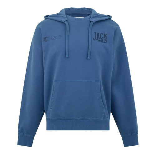 Front - Jack Wills Mens Logo Regular Drawstring Hoodie