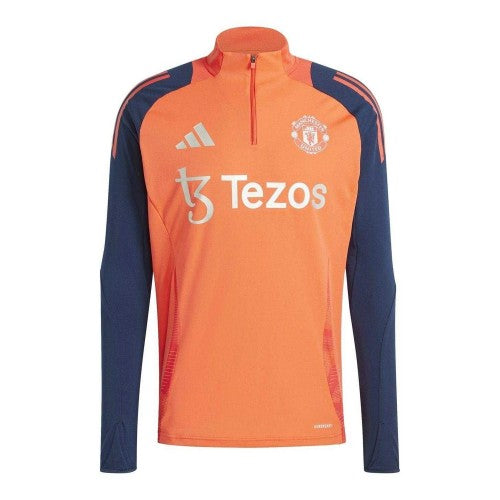 Front - Adidas Unisex Adult Tiro 24/25 Manchester United FC Training Top
