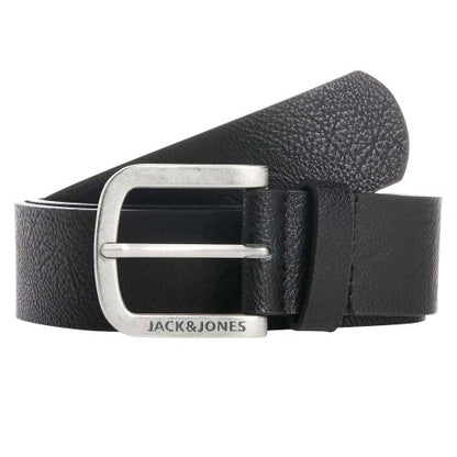 Front - Jack And Jones Harry Faux Leather Belt