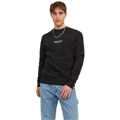 Front - Jack And Jones Mens Crew Neck Relaxed Fit Sweatshirt
