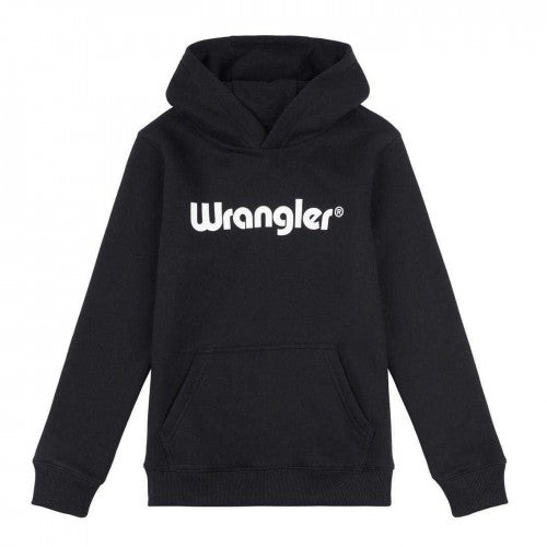 Front - Wrangler Childrens/Kids Logo Regular Hoodie