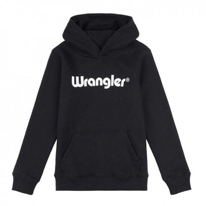 Front - Wrangler Childrens/Kids Logo Regular Hoodie