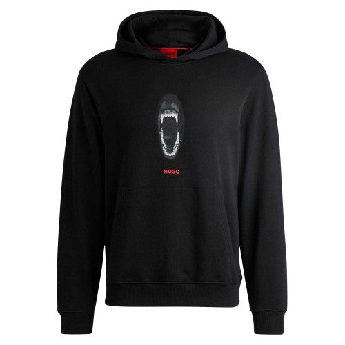 Front - Hugo Mens Genie Regular Drawstring Hoodie