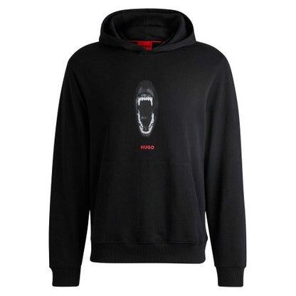 Front - Hugo Mens Genie Regular Drawstring Hoodie