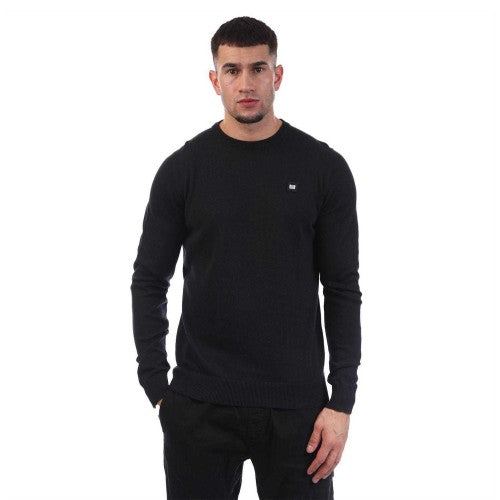 Front - Weekend Offender Mens Argentina Cotton Crew Neck Jumper