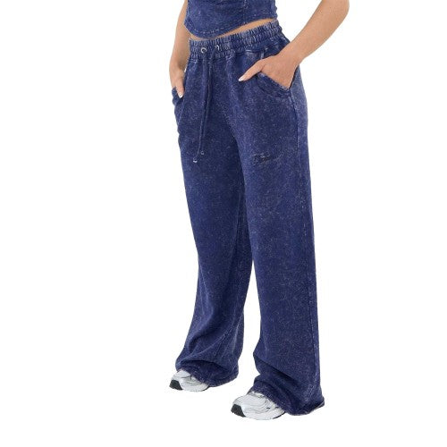 Front - I Saw It First Womens/Ladies Washed Wide Leg Joggers