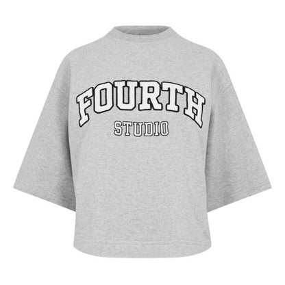 Front - 4th & Reckless Womens/Ladies Studio Oversized T-Shirt