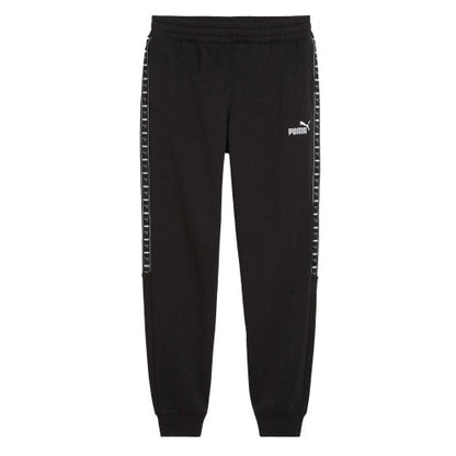 Front - Puma Mens Fleece Ribbed Cuff Joggers