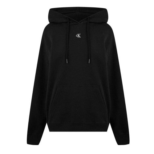 Front - Calvin Klein Unisex Adult Jeans Relaxed Fit Hoodie