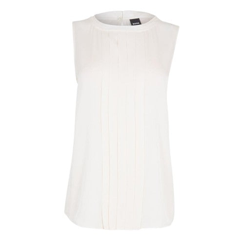 Front - Boss Womens/Ladies Jewel Collared Regular Sleeveless Blouse