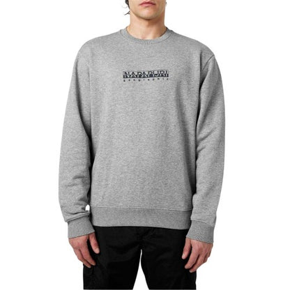 Front - Napapijri Mens Logo Regular Sweatshirt