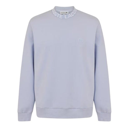 Front - Lacoste Mens Lettering Crew Neck Sweatshirt