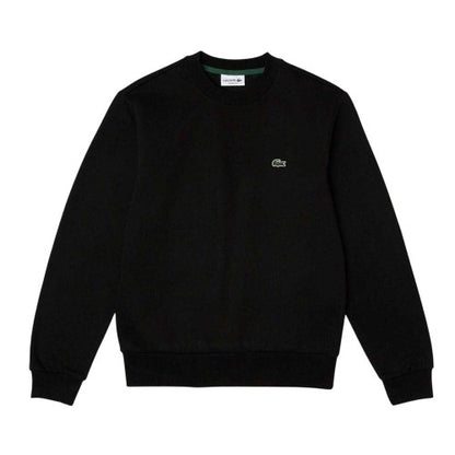 Front - Lacoste Mens Embroidered Logo Fleece Crew Neck Sweatshirt