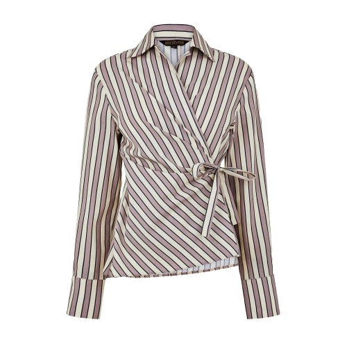 Front - Biba Womens/Ladies Striped Shirt