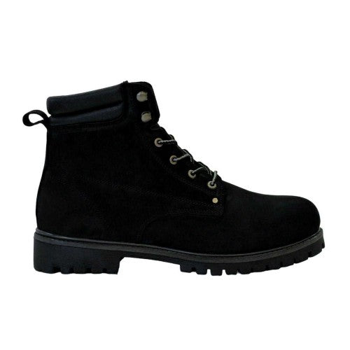 Front - Nicholas Deakins Mens Ash Leather Padded Collar Ankle Boots