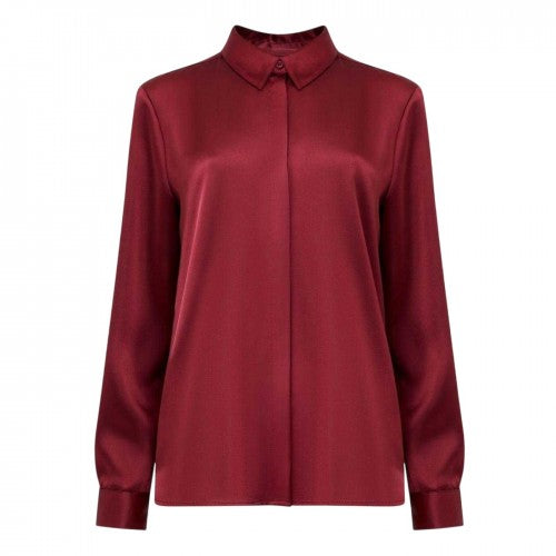 Front - French Connection Womens/Ladies Irina Satin Long-Sleeved Shirt