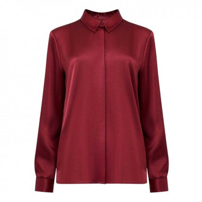 Front - French Connection Womens/Ladies Irina Satin Long-Sleeved Shirt