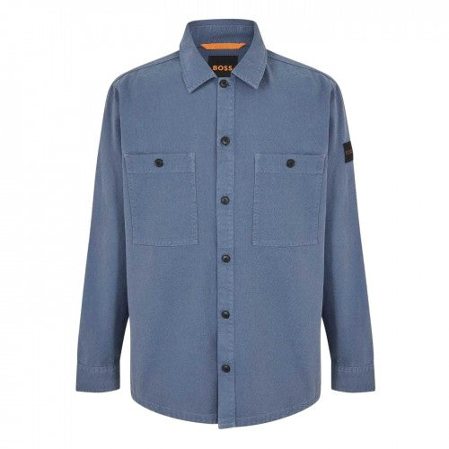 Front - Boss Mens Locky Oversized Overshirt
