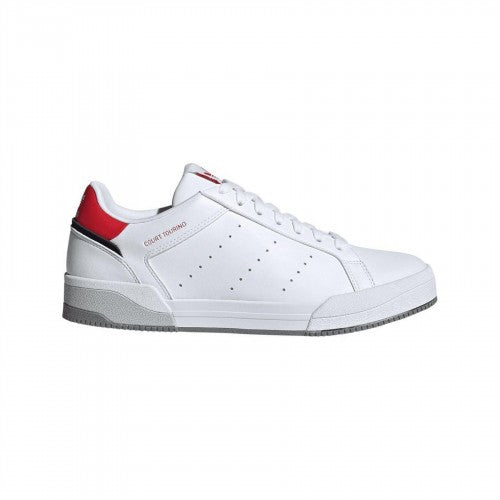 Front - Adidas Mens Tourino Leather Trainers