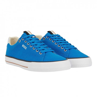 Front - Boss Mens Aiden Canvas Trainers