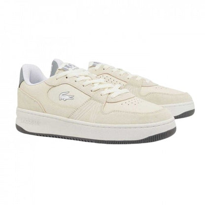 Front - Lacoste Mens L001 Logo Suede Flat Trainers