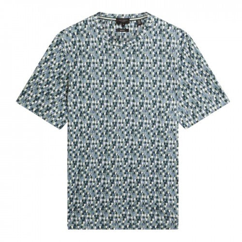 Front - Ted Baker Mens Geo Abstract Regular T-Shirt