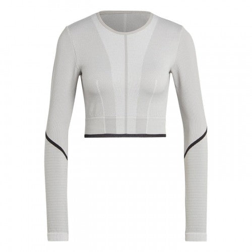 Front - Adidas Womens/Ladies Long-Sleeved Workout T-Shirt