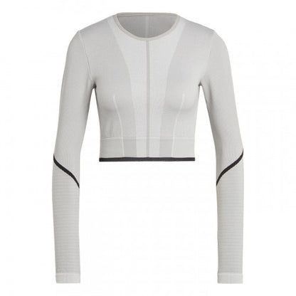 Front - Adidas Womens/Ladies Long-Sleeved Workout T-Shirt