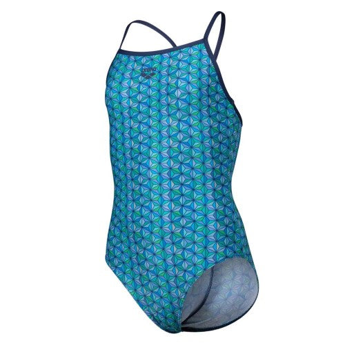 Front - Arena Girls Starfish One Piece Swimsuit