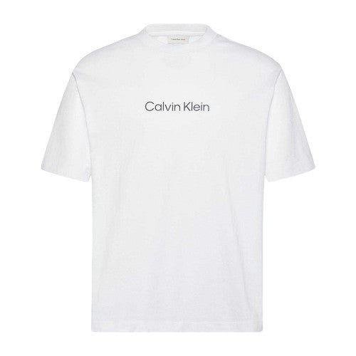 Front - Calvin Klein Mens Crew Neck Oversized T-Shirt