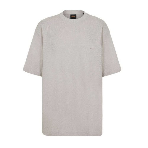 Front - Boss Mens Jersey Crew Neck Oversized T-Shirt
