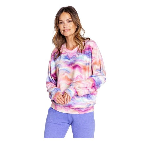 Front - PJ Salvage Womens/Ladies Tie Dye Relaxed Fit Shirt