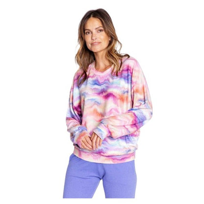 Front - PJ Salvage Womens/Ladies Tie Dye Relaxed Fit Shirt