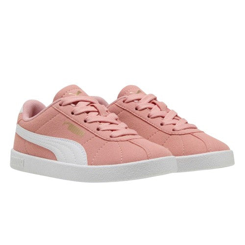 Front - Puma Childrens/Kids Kids Club II PS Canvas Trainers
