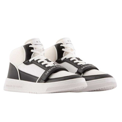 Front - Armani Exchange Mens High-top Trainers
