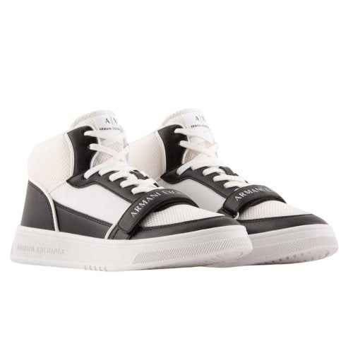 Front - Armani Exchange Mens High-top Trainers