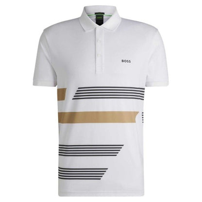 Front - Boss Mens Stripe Regular Polo Shirt