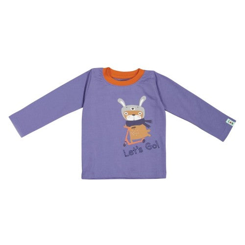 Front - Lilly & Sid Baby Let's Go Scooter T-Shirt