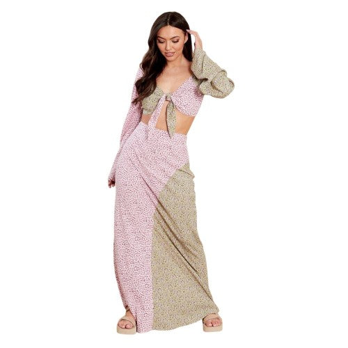 Front - Influence Womens/Ladies Ditsy Floral Maxi Skirt