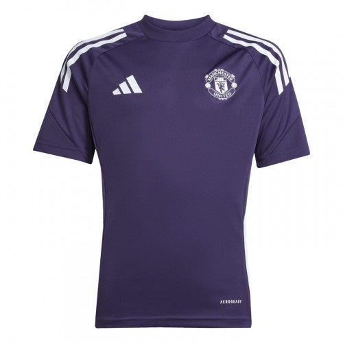 Front - Adidas Childrens/Kids Tiro 25 Competition Manchester United FC Training Jersey