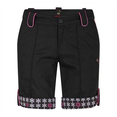 Front - Puma Womens/Ladies Jacquard Tailored Golf Shorts