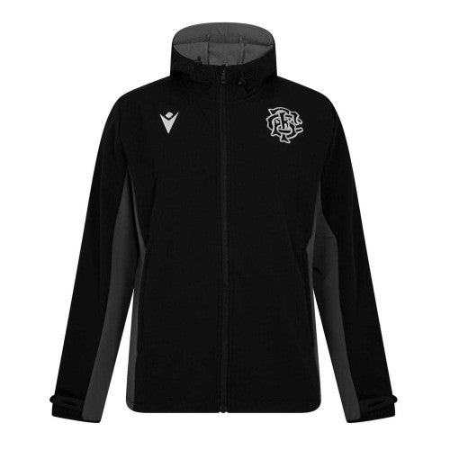Front - Macron Mens Barbarians 24/25 Soft Shell Jacket