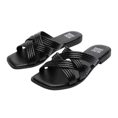 Front - Where´s That From Womens/Ladies Crete Snakeskin Sandals