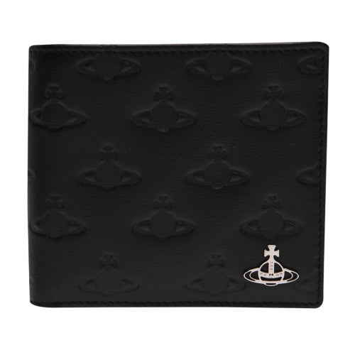 Front - Vivienne Westwood Saturn Orb Embossed Leather Wallet