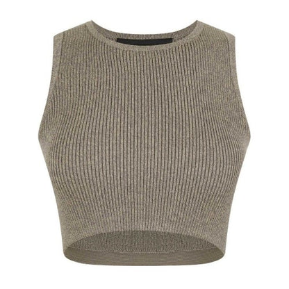 Front - Fear Of God Essentials Womens/Ladies Patch Ribbed Logo Crop Top
