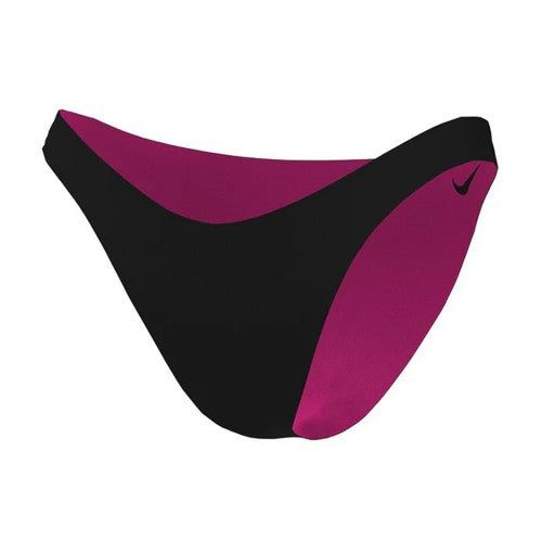 Front - Nike Womens/Ladies Colour Block Reversible High Leg Bikini Bottoms