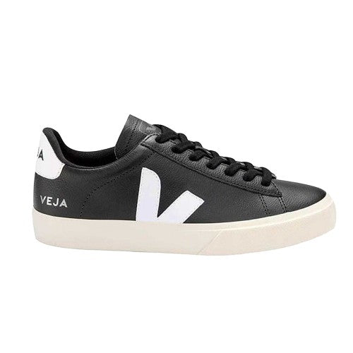 Front - Veja Unisex Adult Campo Leather Trainers