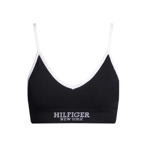 Front - Tommy Hilfiger Womens/Ladies Logo Triangle Cups Bralette