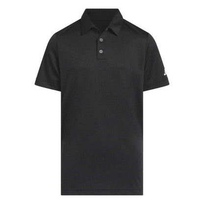 Front - Adidas Boys 3 Stripes Polo Shirt
