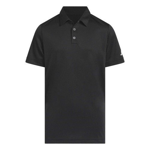 Front - Adidas Boys 3 Stripes Polo Shirt